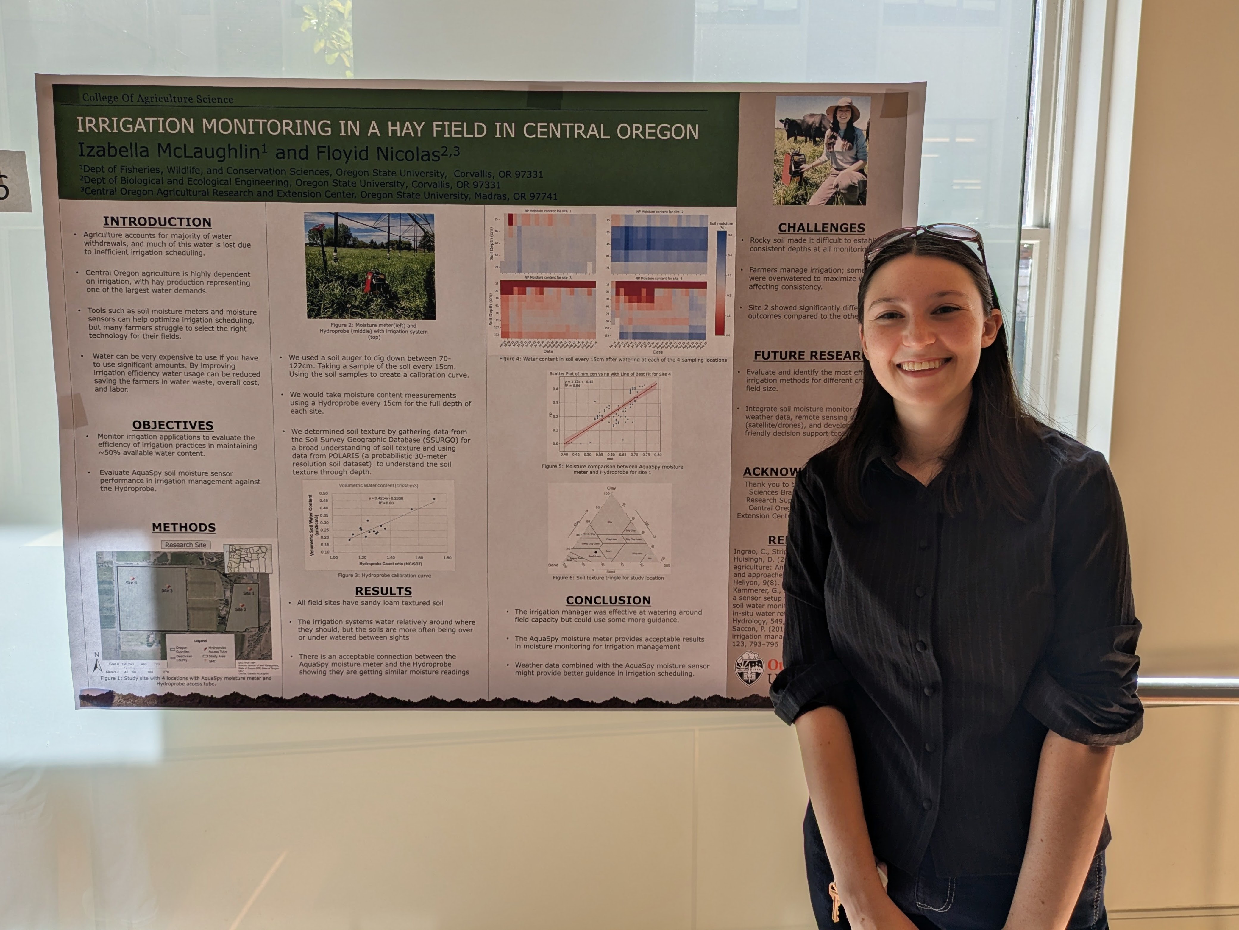 Student Prensenting Research Poster