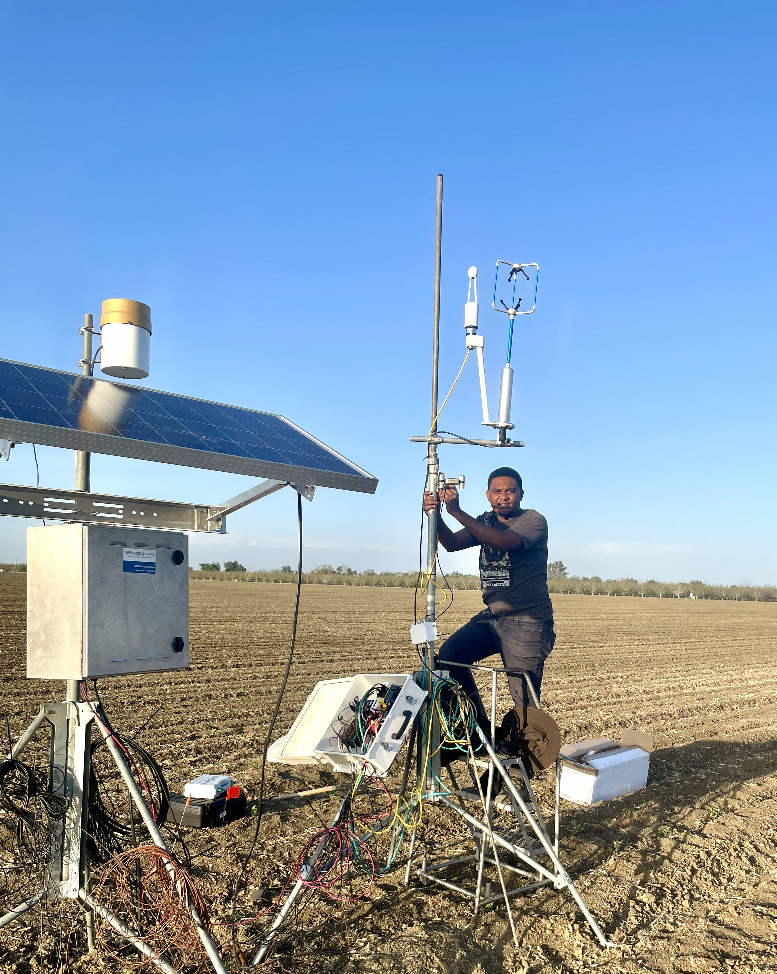  Eddy Covariance Installation, ET